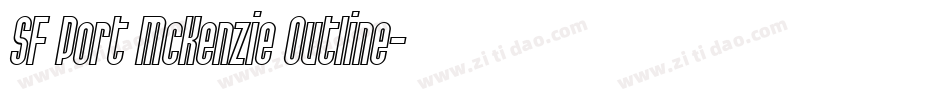 SF Port McKenzie Outline字体转换